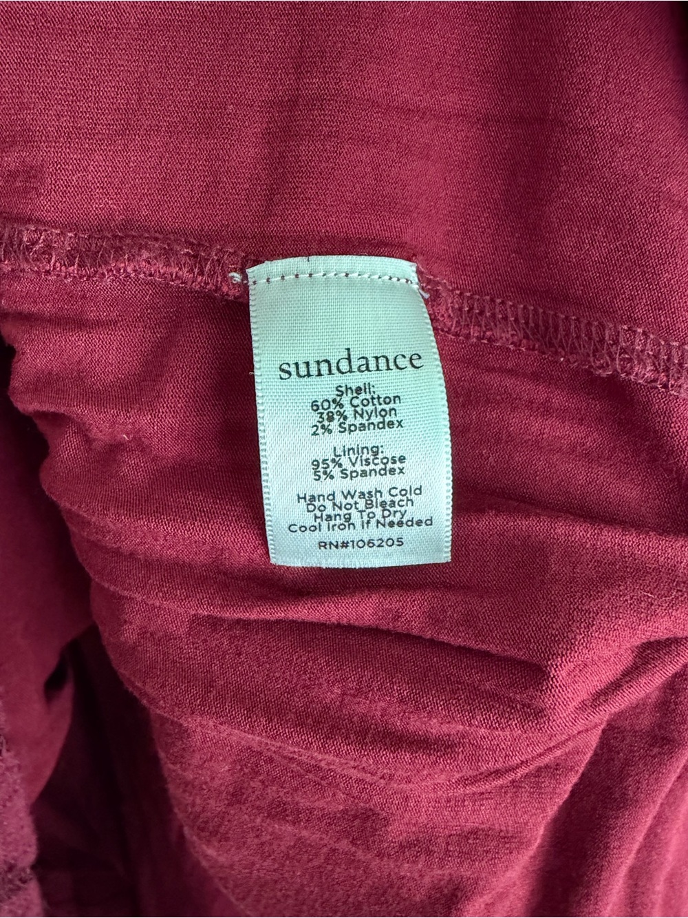 Sundance Burgundy Cotton Blend Tiered Lace Overlay Midi Skirt Size M - Picture 6 of 6